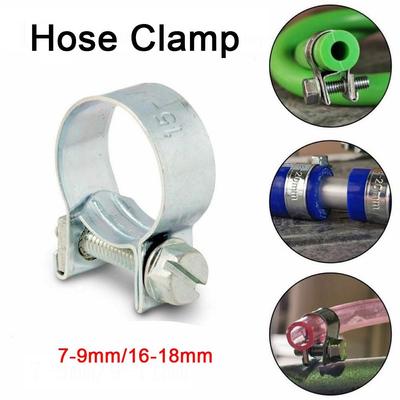 1Pc Hose Clamp Carbon Steel Galvanized Hoop Hose Clamps Adjustable Fixed Clip Fuel Tube Water Pipe Ventilation Pipe Fixing Tool