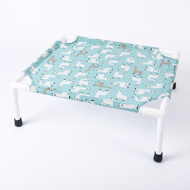 

Раскладушка для домашних животных, летняя собачья будка, деревянная будка, пригодная для использования в любое время года, съемный и моющийся кошачий коврик, будка для кошек, товары для животных 52*46*18 cm