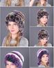 Women's Warm Rex Rabbit Fur Hat with Ear Protection and Pom-Poms