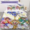 Cardcaptor Sakura Pattern Bedding uilt Set uilt Cover Pillowcase Home Decoration Birthday Gift (1 * duvet cover + 2 * pillowcase without core)