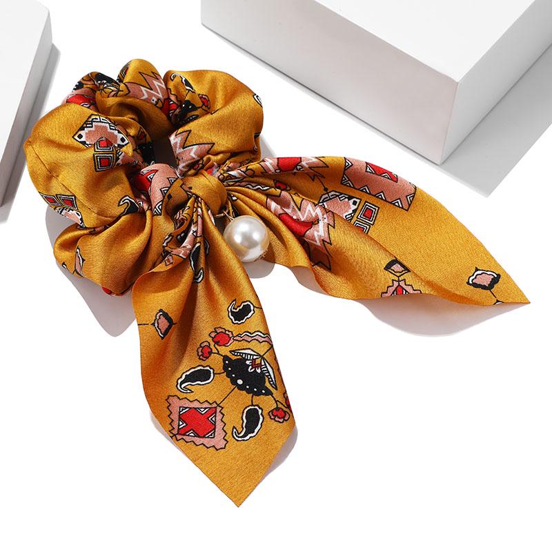 Buy Sweet Women Fashion Satin Ribbon Bow Hair Band Rope Scrunchie