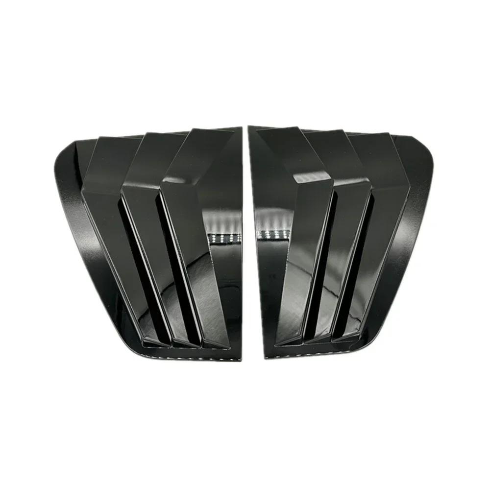 For VW Golf MK7 MK7.5 2013 2014- ABS Plastic Rear Window Quarter Louver Scoop Cover Side Vent Trim Car Adhesive Accessories