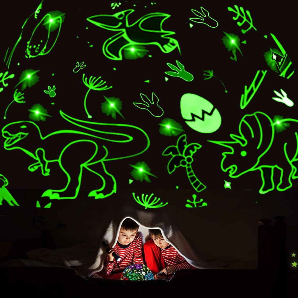 Dinosaur Toys for Kids 3-5,Dino Projection Kids Toys for 3-8 Year Olds Boys Dino Toys for Kids for 5-7, Dinosaur Night Light Christmas Stocking