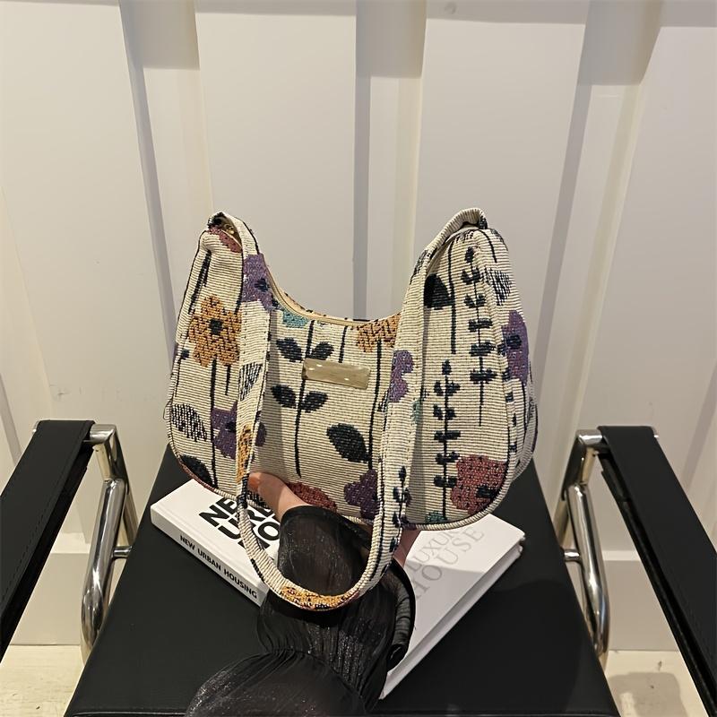 

1pc European/American Style Corduroy Shoulder Bag for Women, Casual Crossbody with Fixed Strap, Lightweight, Zip Closure, Polyester Lined