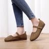 Processing Custom New Spring and Summer French One-pedal Soft-soled Casual Round Head Versatile Mary Jane Shoes Flat-bottomed Folds