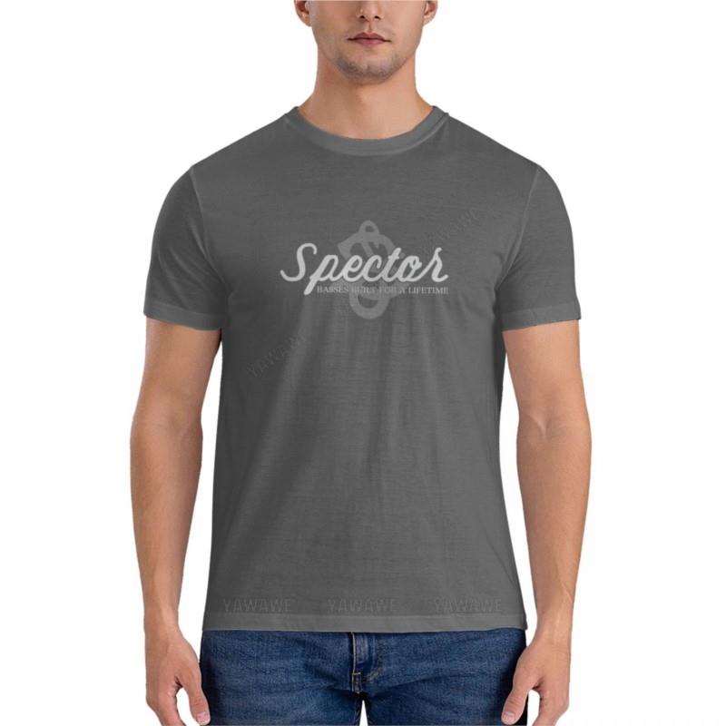 Spector BassesAktiv-T-Shirt T-Shirts für Herren Baumwolle Herren-T-Shirts Übergröße Oberteile T-Shirt Herren Baumwolle Schwarz Herren-T-Shirts