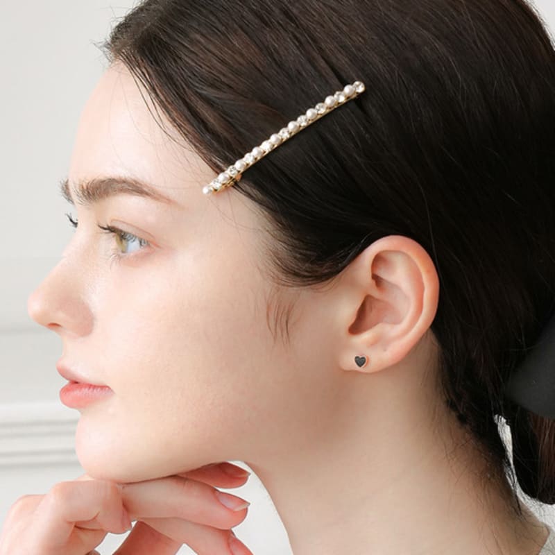 Dana Burton Pearl Crystal Bloom Hairpin