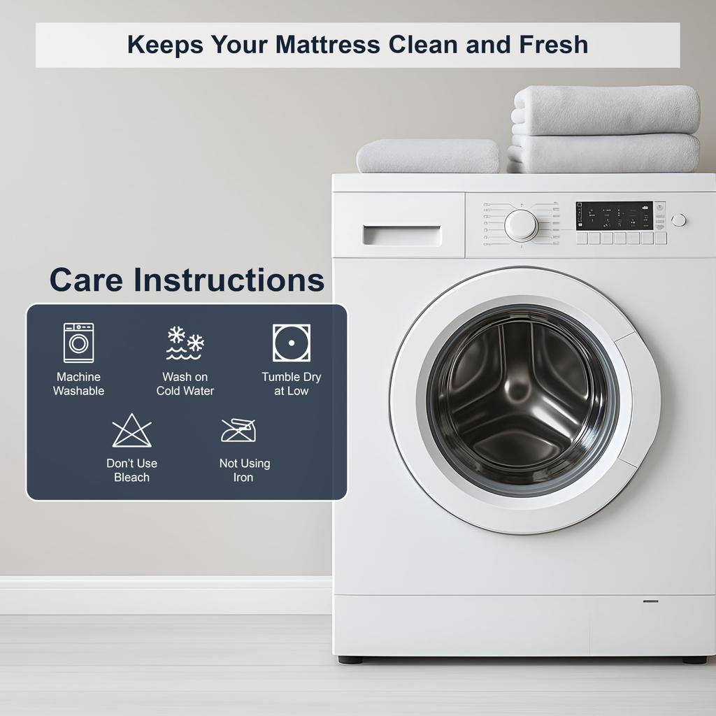 Waterproof Terry Mattress Cover Luxurious Hotel Quality Fitted Bed Sheet Protector Pad