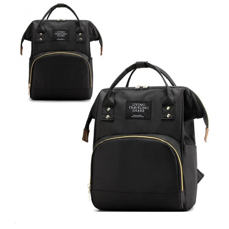 Organizer Bag Backpack For Mom Black Backpack For Stroller Multifunctional