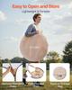 Pop up Sports Tent, 1.2x1.2 m Clear Bubble Tent for 1 Person, Waterproof Outdoor Pod with Floor Mat & Top Cover, Garden Igloo Dome Tents Camping