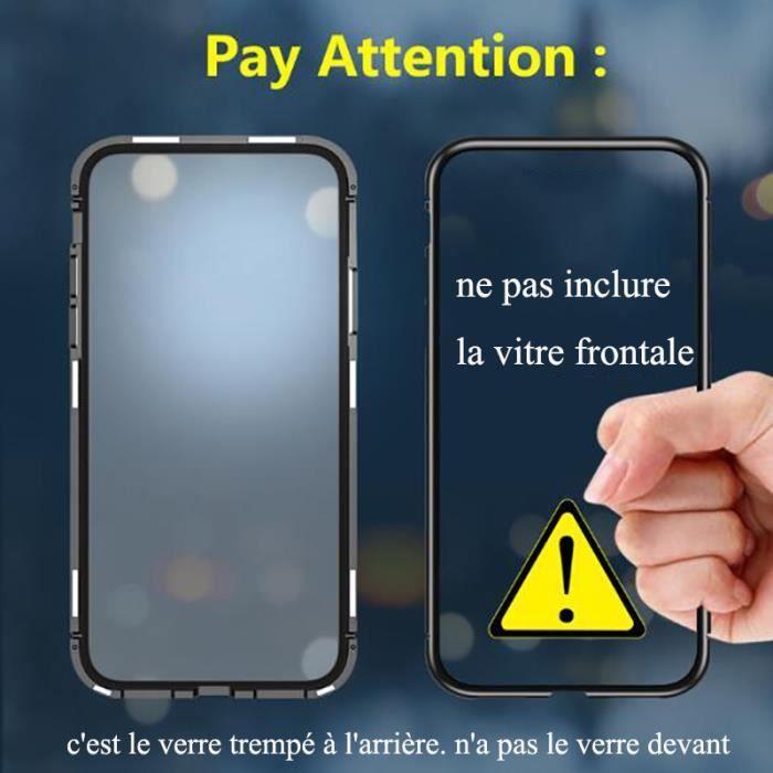 Case - Samsung - Galaxy S10 - Tempered Glass - Transparent Black - Magnetic