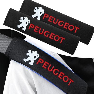 Car Seat Shoulder Belt Cover Protector Pad Auto Accessories For Peugeot 308 408 508 RCZ 208 3008 2008 206 207 108 406 407 408 206 207 208 306 307