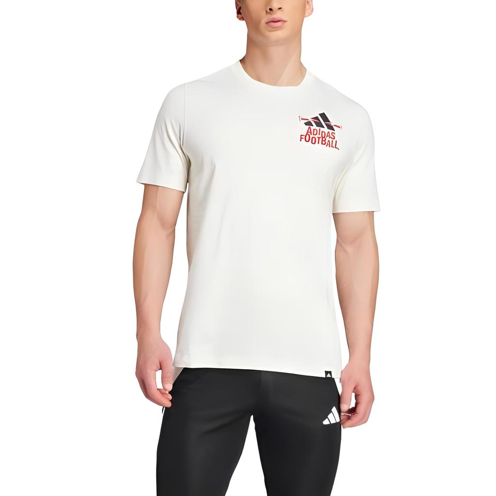 adidas Grafik Tişört Kirli Beyaz Erkek Sokak Giyim JD8215