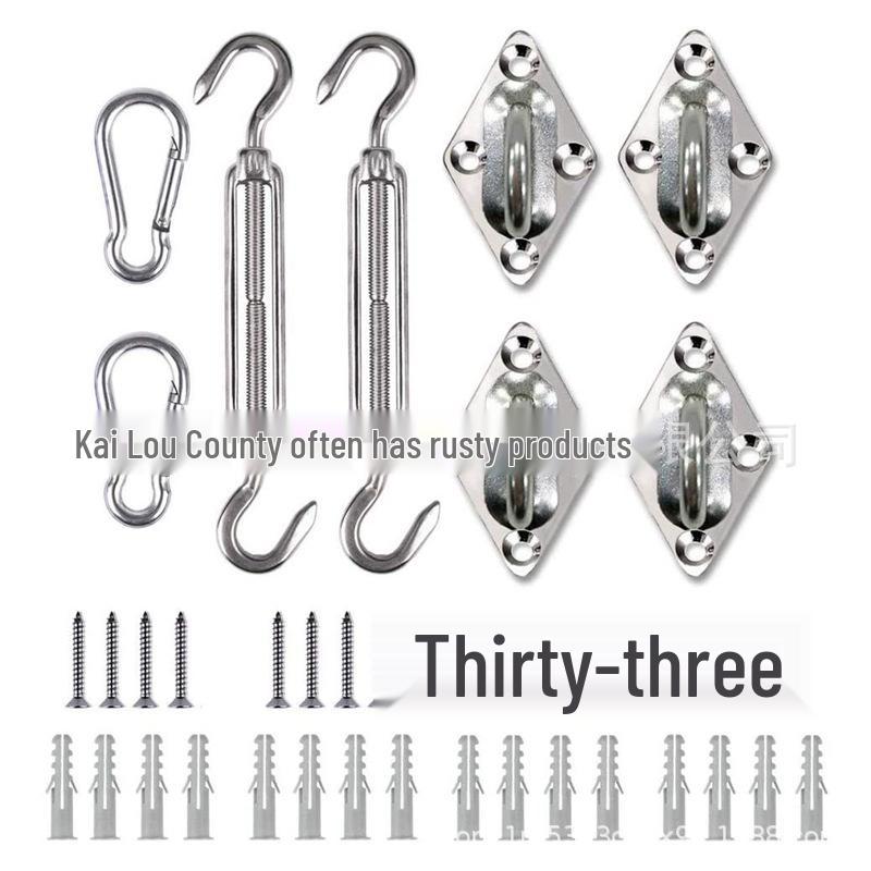 Stainless Steel Shade Sail Turnbuckle Set - Outdoor Hardware Accessories