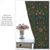 Bohemia Plant Flowers Pattern Blackout Window Curtains   William Morris Art Print Vintage Decor Curtains   for Living Room Bedroom