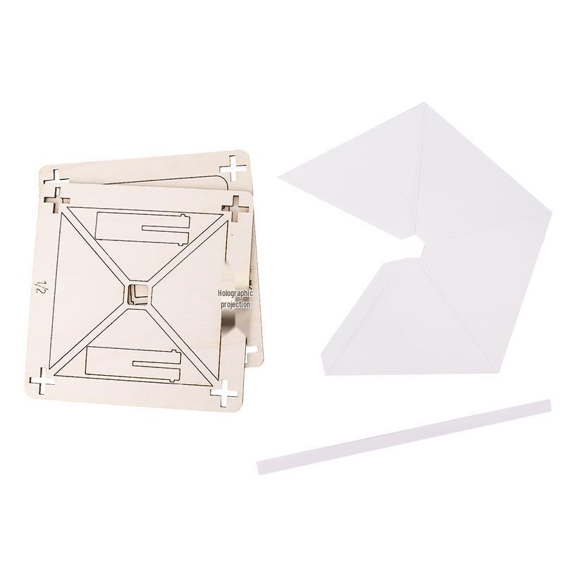 Holographic Projection DIY Kit for 3D Virtual Reality - Educational Toy for Students and Children