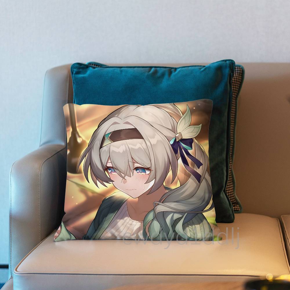 HHonkai Star Rail Firefly Cushion Cover Pillow Cover Decor Pillowcase Printed Cushion Case For Couch