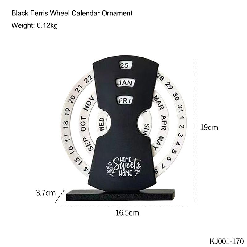 Fashionable Creative Ferris Wheel Calendar Ornament Rotatable Office Desktop Ornament Give Good Friend Remembrance Gift