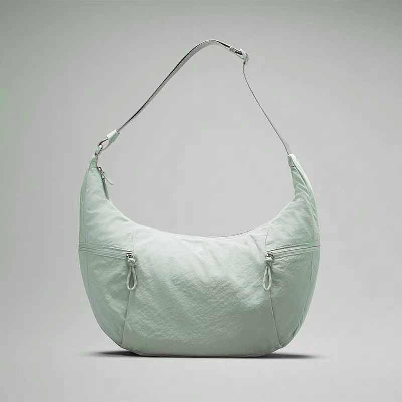 "Lulu 2024 Large Slouchy Croissant Crossbody Bag, 6L13L Capacity Dumpling Bag"