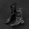 Scarpe di Moda in Pelle per Uomo con Zeppa in Vera Pelle Taglie Grandi Scarpe Designer di Alta Qualità Formali con Zeppa Casual da Esterno