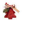 Red Christmas Tree and Car Ornaments - Stars, Bells & Couple Gifts