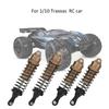 4pcs Aluminum Alloy Metal Front   Rear Shocks Struts Damper Fit for 1 10 Traxxas SLASH RC CarLight Coffee