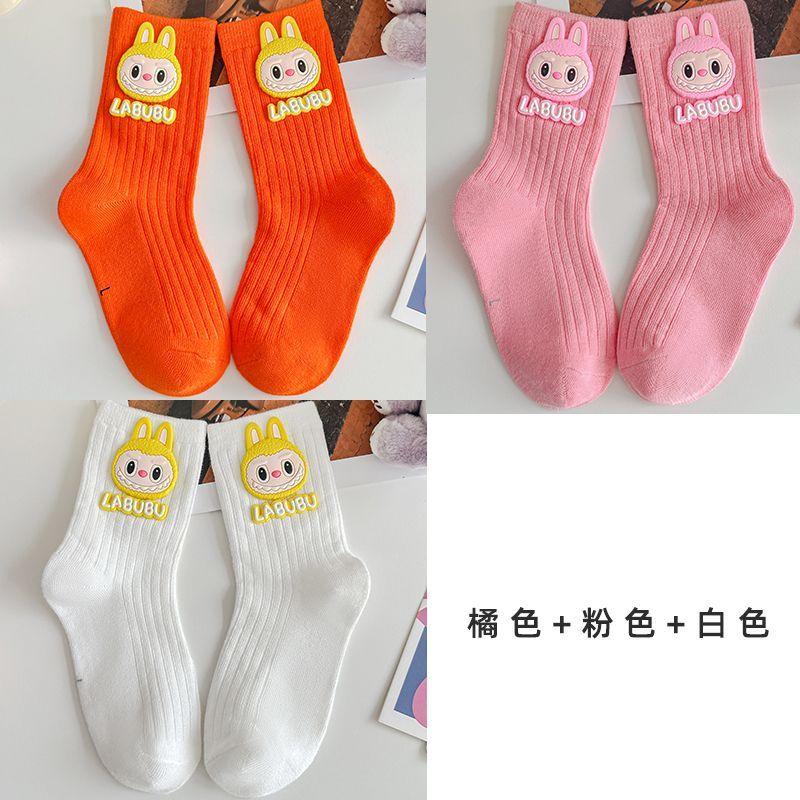 

Дитячі милі шкарпетки, Весняно-осінні мультяшні аксесуари Шкарпетки до середини гомілки, Барвисті спортивні бавовняні шкарпетки для хлопчиків і дівчаток M size 3-5 years old