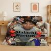 Fashion Malachi Barton Star Soft Flannel Throw Blanket,Warm Cozy Blanket for Bed,Couch,Sofa,Bedroom,Living Room,Travel,Picnic