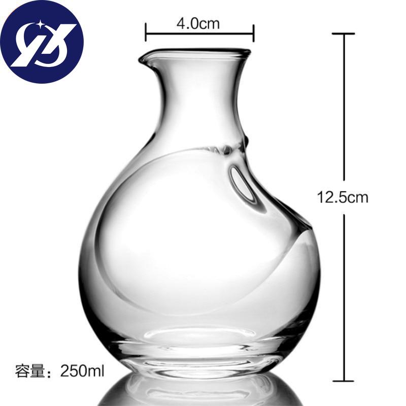 250 ml sklenená fľaša na víno otvor saké džbán na ľad Chladiace hniezdo škrečka Brandy W askey Dekantér na pivo Transparentná karafa na víno Superior barové nástroje