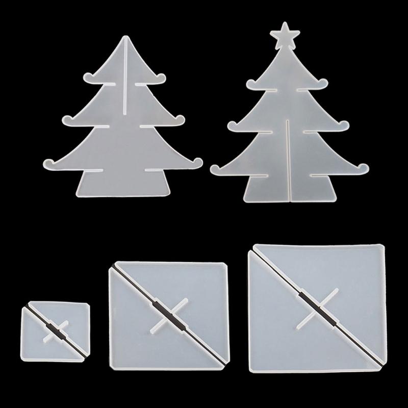 Tree Christmas Ornament Resin Casting Mold Crystal Mould Epoxy Silicone Molds