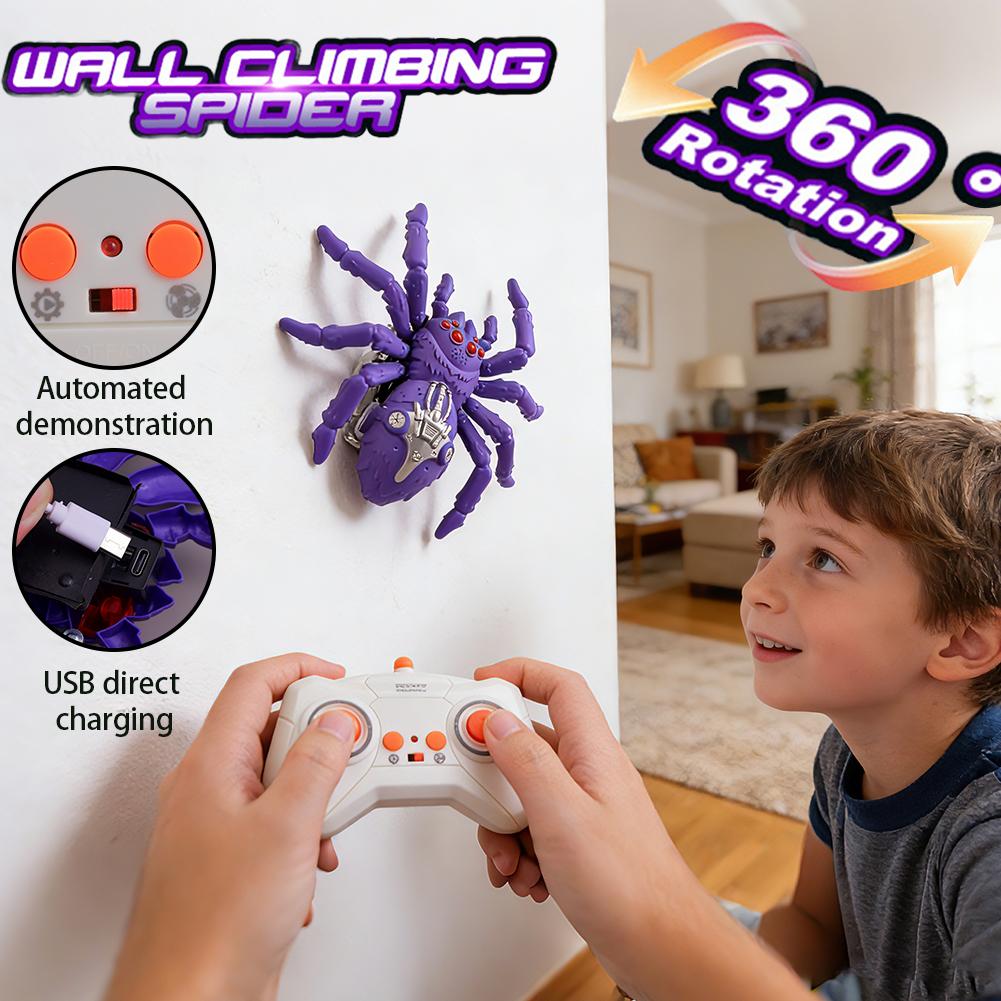 Spider Gecko Remote-Controlled Toy Wall Climbing Robot Rc Car With Led Eyes Animal Bionic Toy Electric Kid Halloween Toy