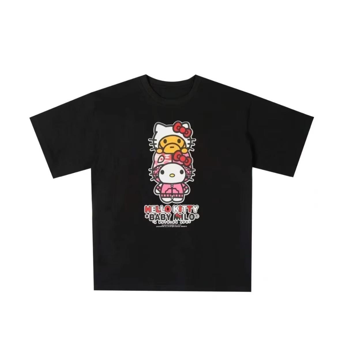 

2026 Kelly Cat Tshirt Summer Cotton Womens Comfortable HighWeight Tshirt S