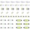 42 PCS Car Interior LED Light Combination Set, T10 31 Mm 36 Mm 41 Mm Reading Light License Plate Light, Wide Angle Super Bright Lighting Plug and