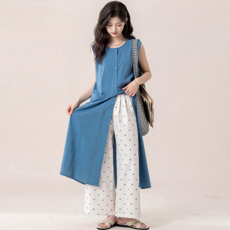 Girls Polka Dot Tank Dress & Skirt Set - Stylish Summer 2026 150 cm
