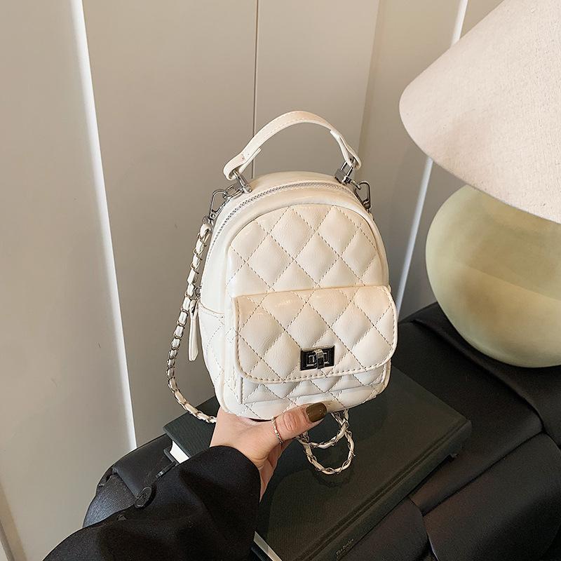 New Fashion Niche Popular Diamond Backpack Versatile Multi-purpose Single Shoulder Double Shoulder Women's Bag