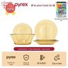 PYREX Amber 5-Piece Heat-Resistant Glass Bowl Set