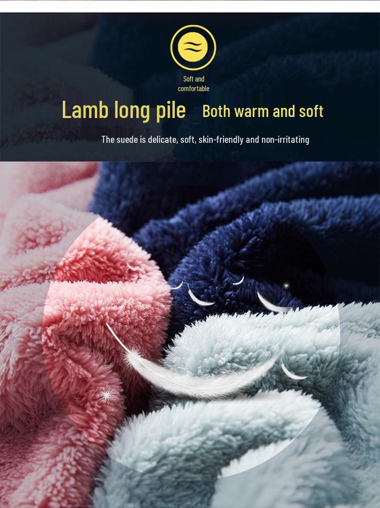 Unisex Lambswool Jaquette: Stand Collar Polar Fleece Coat for Autumn and Winter