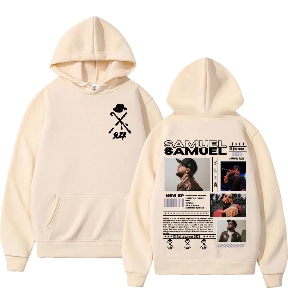 Rapper Samuel Slzr Tour Grafické mikiny Muži Ženy Harajuku Hip Hop Punk Popová hudba Mikina Ležérna flísová nadrozmerná mikina