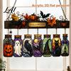 Transparent Three Dimensional Decor Halloween Acrylic Suncatcher Stained Glass Style Pumpkin Ghost Potion Bottles Window Outdoor Tree Hanging