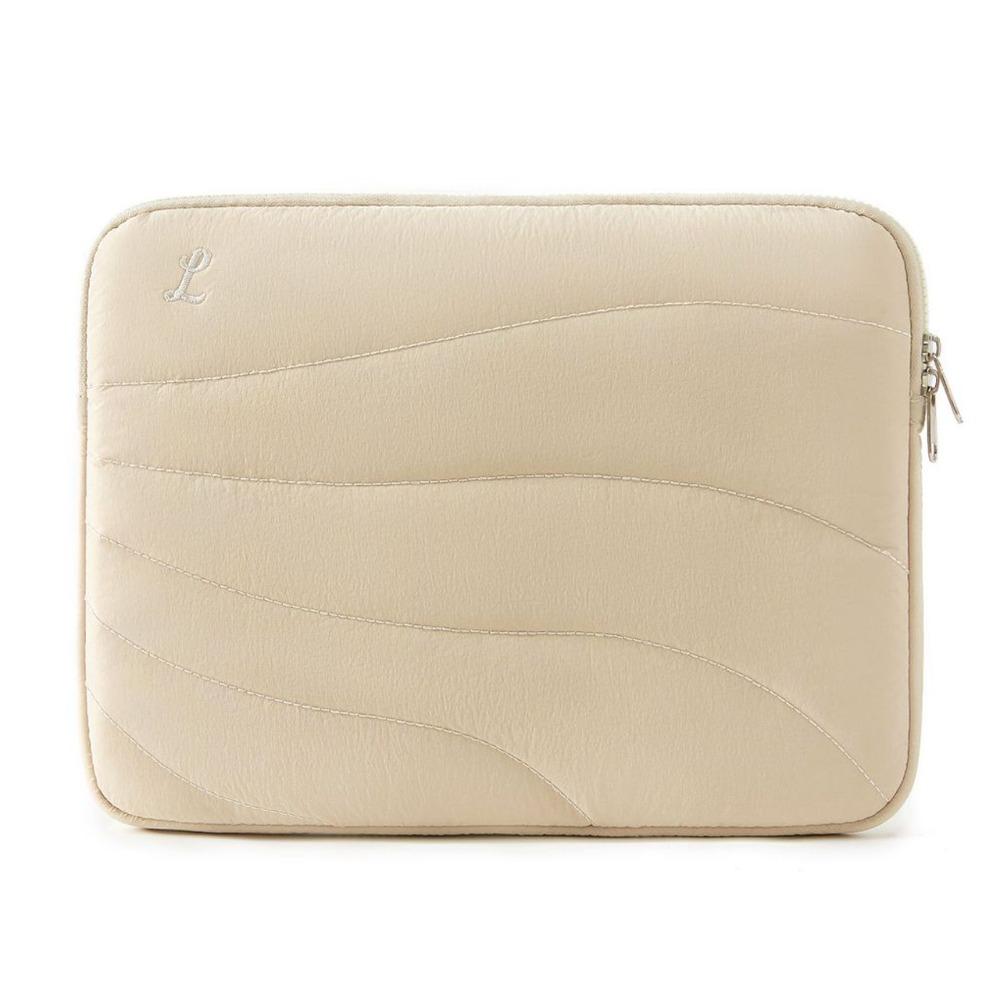 

Shockproof Laptop Inner Bag with Zipper Laptop Sleeve Bag Tablet Sleeve Bag Girls/Lady/Women бежевый