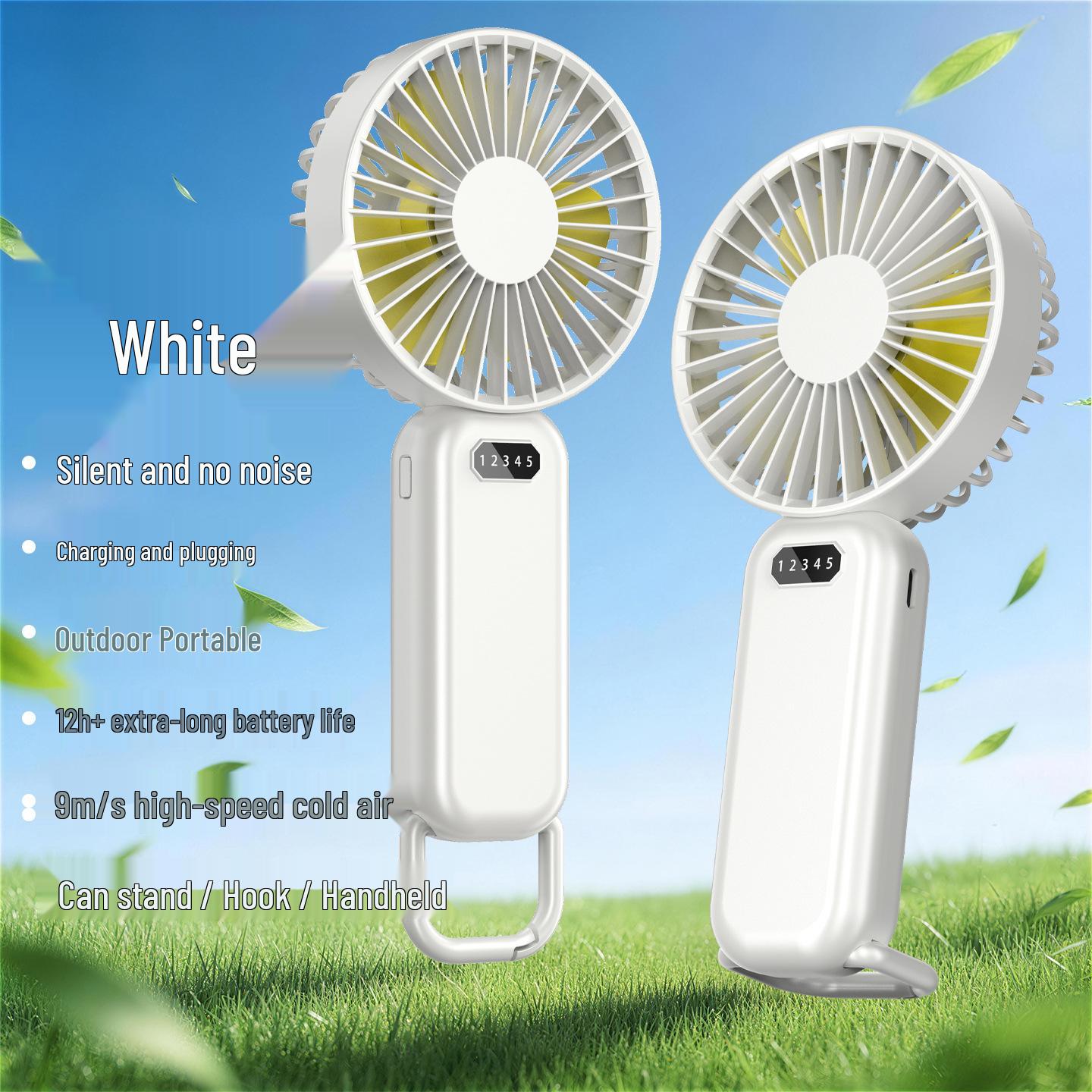 

Portable USB Handheld Fan with Custom Phone Logo – Mini Desktop Cooling Gift Customizable (1200mAh)