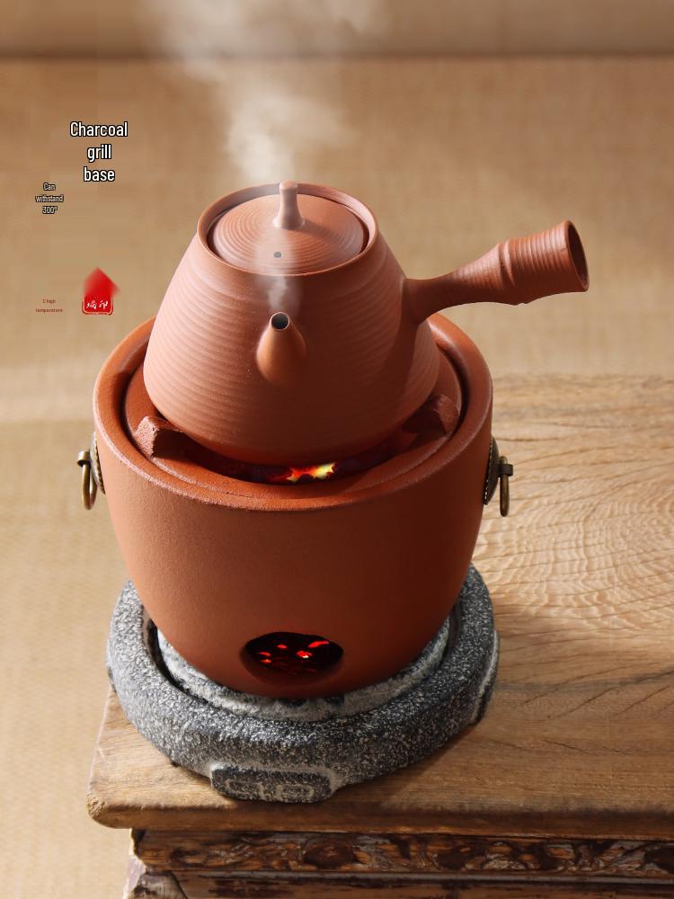 Cotton Charcoal Stove Heat Insulation Pad - High Temp Resistant Tea Kettle Stand, Crack-Proof Ceramic Tray Mat