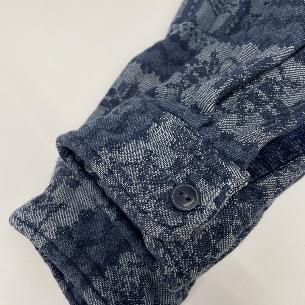 RRL Indigo Cotton Nordic Work Shirt tops M IndigoUsed
