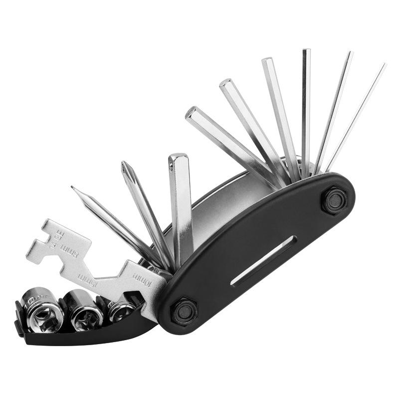 1Pc Bicycle Repair Tools Repair Combination Tire Repair Tool Multifunctional Folding Repair Tool Wrench Set