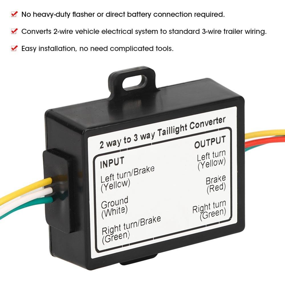 ABS Trailer Light Converter Durable Electrical Signal Converter Trailer Wiring Upgrade