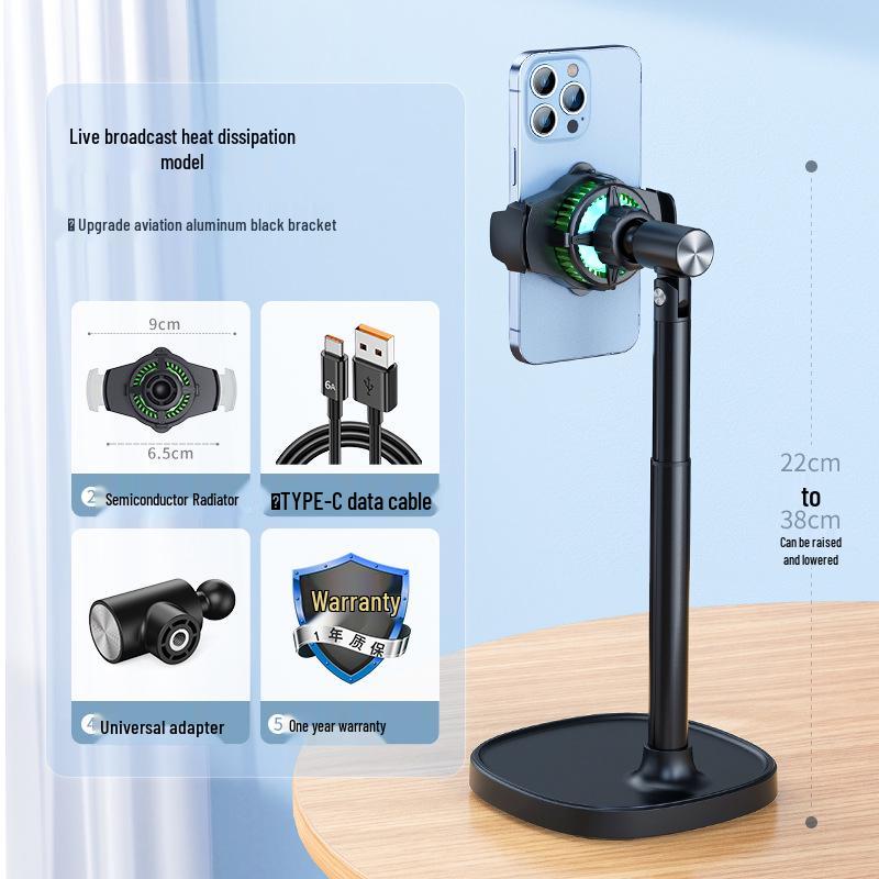 Soporte para teléfono móvil 2025: Soporte de Escritorio para Transmisión en Vivo y Selfies Cenitales, Uso Universal para TikTok y Videos.