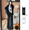 Bowknot High Waist Fleece-Lined Wide Leg Pants for Women, Spring 2025 Collection