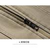 Spring and Autumn Jacket Men's Zippered Sweater Lapel Comfortable Casual Lapel Solid Color