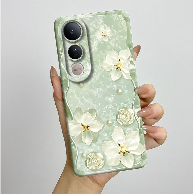 For Vivo V50 Lite 5G Phone Case Aesthetic Luxury Soft Silicone Shockproof Camera Lens Protective Back Covers Anti Slip Fundas