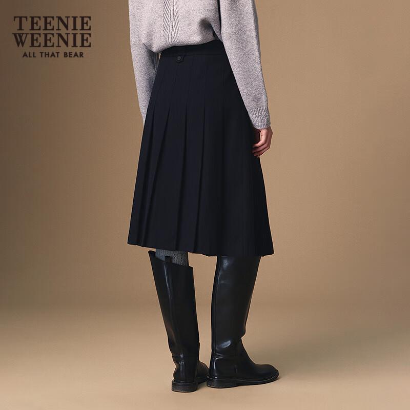 Teenie Weenie Women's Little Bear Letter A-Line Midi Skirt